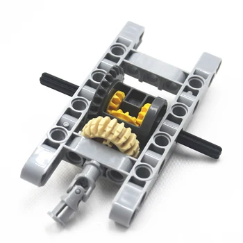 MOC Yapı Taşı Tuğla Toplu Oyuncak Teknik Parçalar 1 Takım ÇERÇEVELİ DİFERANSİYEL DİŞLİ KİTİ Şasi Parçası Lego İle Uyumlu 62821