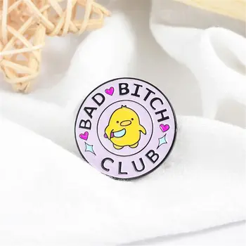Moda rozet DIY dekorasyon yaratıcı emaye broş sarı ördek broş civciv yaka Pin