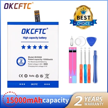 OKCFTC 100 % YENİ Orijinal 15500mAh BV 9500 Pil Blackview BV9500 Pro MT6763T 536380 Telefon + Takip Numarası