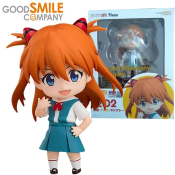 Orijinal İyi Gülümseme Gsc Nendoroid Evangelion Eva Asuka Okul Üniformaları Kawaii S Versiyonu Koleksiyon Eylem şekilli kalıp Oyuncak Hediye