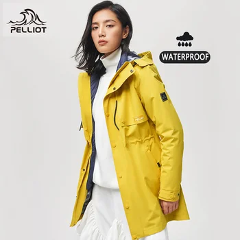 pellıot kamp turizm kadın yürüyüş ceketler kışlık ceketler rüzgar geçirmez rüzgarlıklar su geçirmez sıcak kadın sonbahar ceket