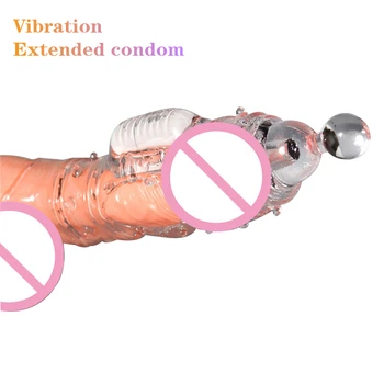 Penis Kollu Uzantıları Prezervatif Erkek Büyütme Gecikme Vibratörler Clits Masaj Horoz Halka Titreşimli Penis Kapak Seks Oyuncakları Erkekler İçin