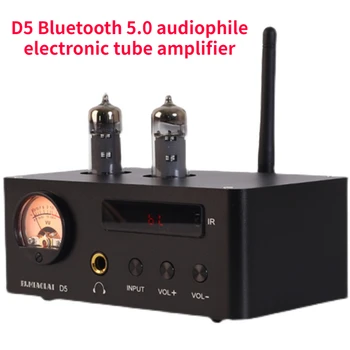 PJ.MIAOLAI D5 2x80 W Bluetooth 5.0 tüp amplifikatör Hıfı kulaklık Amplifikatör Güç Amp ile VU Metre