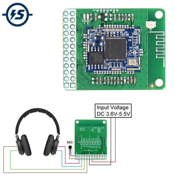 QCC3031 APTX / APTHD Ses Alıcı Modülü kablosuz bluetooth BLE5.0 Stereo Alıcı Kurulu Analog ses amplifikatörü Kurulu Çağrı