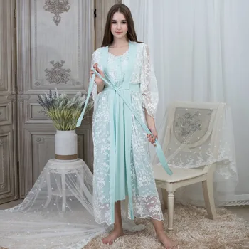 Robe elbise Baskılı Çiçek Örgü Gecelik Dubai Prenses Tarzı Uyku Elbise Pamuk Ev Elbise Grace Ev Giysileri Kaftan Ev Giyim