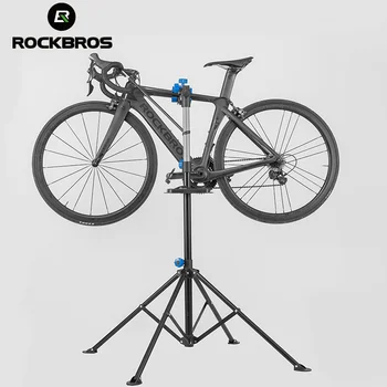 ROCKBROS Taşınabilir Bisiklet Tamir Standı Katlanabilir Tamir Standı Çıkarılabilir alet tepsisi 100-164CM Ayarlanabilir Çoğu Bisiklet İçin