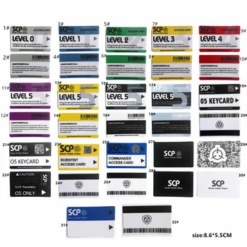 SCP GURD, scp gizli vakıf kartları, Kart Çıkartmalar Özel Logo Cosplay Erişim Sınıf Kartı GU-2552