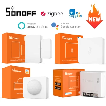 SONOFF Zigbee 3.0 mını ZBMINI DIY Akıllı Anahtarı / Kablosuz Anahtarı / Sıcaklık Nem / PIR Hareket / Kapı Sensörü Alexa Google Ev için