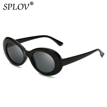 SPLOV Oval Kedi Gözü güneş gözlüğü Erkekler Kadınlar Lüks Aynalı güneş gözlüğü Bayanlar Marka Tasarımcısı Moda Gözlük Oculos De Sol UV400
