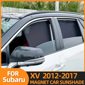 Subaru XV 2012-2017 için Manyetik araba güneşliği Özelleştirilmiş Yan Pencere Perde Güneş Kalkanı Visor Ön Cam