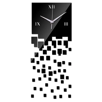 sıcak satış 2019 sınırlı reloj de pared Akrilik duvar saat ev dekoru Modern ayna saatler dıy 3d saatler düğün