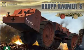 Takom 2053 1/35 Ölçekli Krupp Rauner S İKINCI DÜNYA savaşı Alman Süper Ağır Mayın Temizleme araç modeli kiti