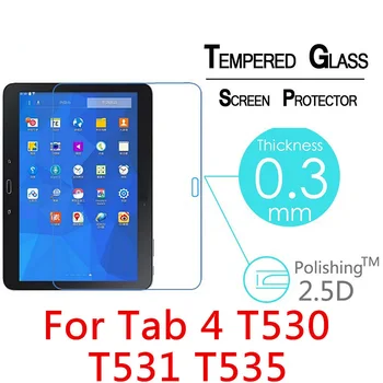 Temperli Cam Samsung Galaxy Tab 4 10.1 Için SM-T530 T531 T535 10.1 