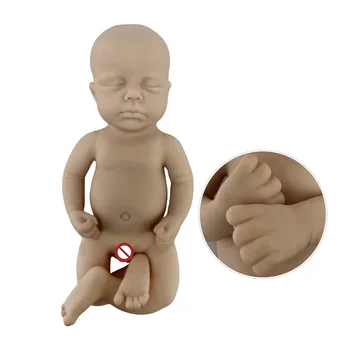Toptan Yeniden Doğmuş Bebek Kiti 13 İnç Kız Yenidoğan Tam Yumuşak Silikon Erkek Bebek Parçaları Silika Jel Aksesuar Boyasız Boş Bebe DIY