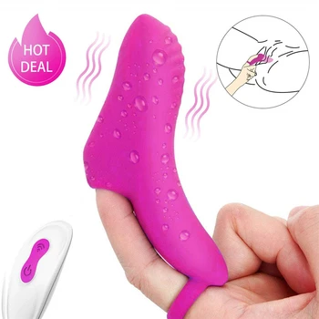 Uzaktan Kumanda Parmak Vibratör, Güçlü Vibratör Klitoris, mini G Spot Vibratör Klitoris Stimülatörü Vibratör bayanlara Seks Oyuncakları