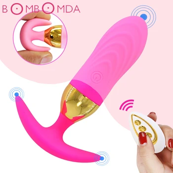 Vibratör Uzaktan Kumanda ile Silikon Mermi Yumurta Vibratörler Seks Oyuncakları yetişkinler için USB Şarj Edilebilir Vajinal Topları Cinsel Oyuncak Yetişkin
