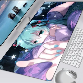 Vocaloid Kauçuk Kız Seksi Mouse Pad Anime Oyun klavye matı Halı Oyun Klavyesi Bilgisayar sümen Xxl Büyük Mousepad 900x400