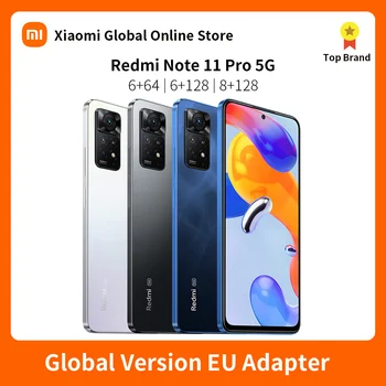 Xiaomi Redmi Not 11 Pro 5G Snapdragon 695 108MP Kamera 67W Turbo Şarj 5000mAh Yeni Akıllı Telefon Küresel Sürüm
