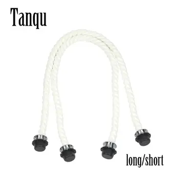Yeni Tanqu 1 Çift Uzun Kısa Çok YUMUŞAK Beyaz Kenevir Halat Kolu O çanta Obag Kadın Çanta Klasik Mini Şık Şehir Kentsel EVA Çanta