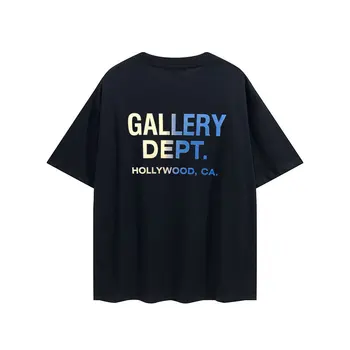Yüksek Sokak Trend Alfabe Baskı T-Shirt Yaz erkek Pamuklu kısa kollu t-shirt Gevşek Yuvarlak Boyun Çift T-Shirt Hip Hop Tees