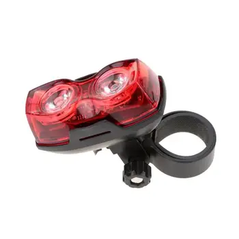 Çift lamba Taillight 2 400LM 3 LED bisiklet Süper Parlak Modları Geniş açılı Pil Bisiklet Güvenlik Uyarı Işık İPX4 Büyük Olmadan 