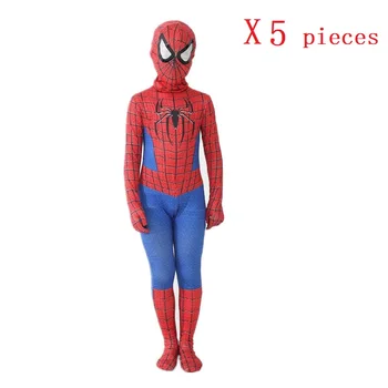 Örümcek adam Kostüm Süper Kahraman Bodysuit Spandex Takım Elbise Çocuklar için Özel Yapılmış Yeni Miles Morales Uzak Ev Cosplay Kostüm Zentai