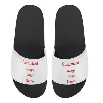 Özel Görüntü Baskı plaj ayakkabısı erkek terlikleri Kadın Sandalet Yaz Ev Flip Flop Çift Rahat Chaussures Femme Slaytlar