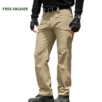 ÜCRETSİZ ASKER açık spor taktik askeri erkek yürüyüş pantolonu çok cepler kamp tırmanma pantolon