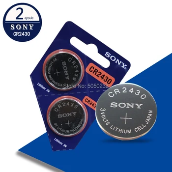 2 adet Orijinal Sony CR2430 Li-ion Düğme Pil DL2430 BR2430 KL2430 Cep Sikke Piller 3V İzle elektronik Oyuncak Uzaktan