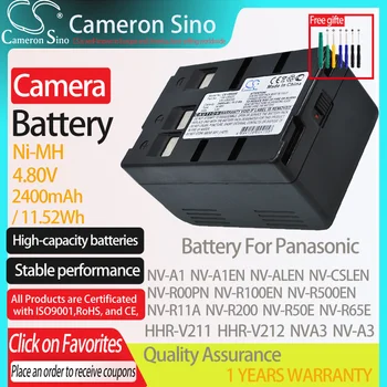 CameronSino Pil için Panasonic NV-A1 NV-A1EN NV-ALEN NV-CSLEN NV-R00PN NV-R500EN uyar Panasonic HHR-V211 NV-A3 kamera pil